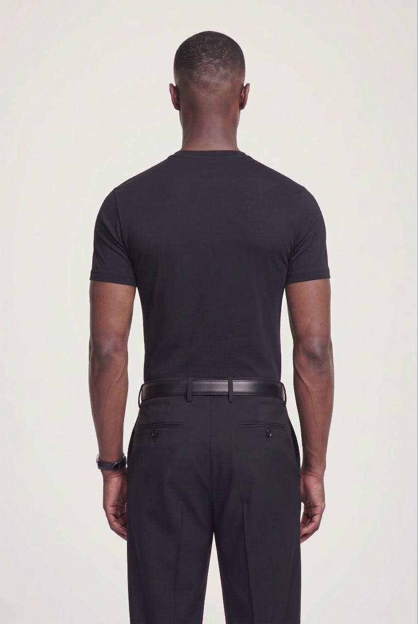 Obsidyen Siyah Defined T-Shirt