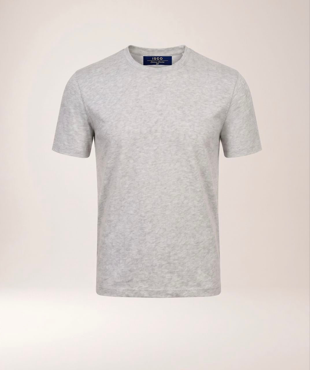 Silver Melange Defined T-Shirt