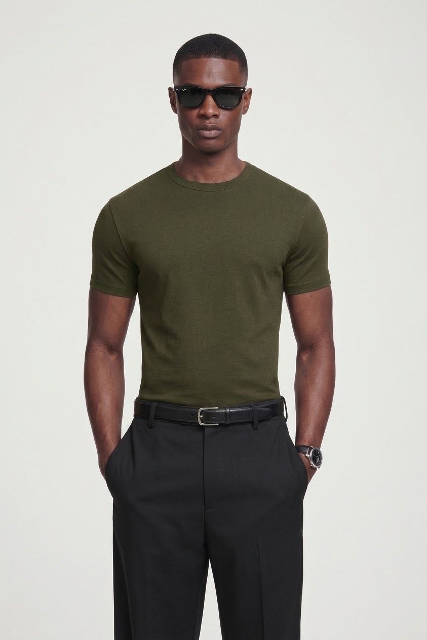 Haki Yeşil Defined T-Shirt