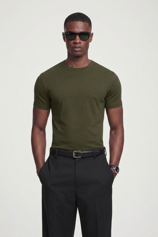 Haki Yeşil Defined T-Shirt